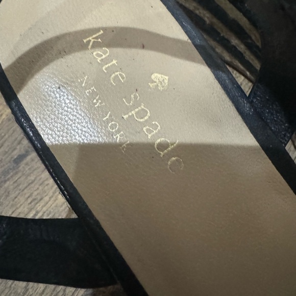 Kate Spade Wedges | 8 1/2 | leather roses - Picture 2 of 8